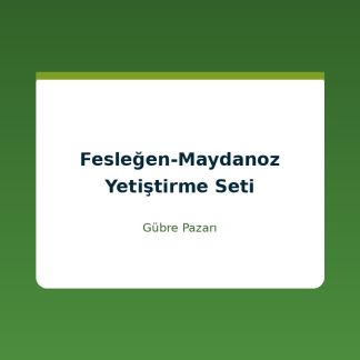 Fesleğen-Maydanoz Yetiştirme Seti - 2 (1.25 L Saksılı)