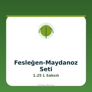 Fesleğen-Maydanoz Yetiştirme Seti - 2 (1.25 L Saksılı)