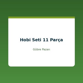 Hobi Seti 11 Parça
